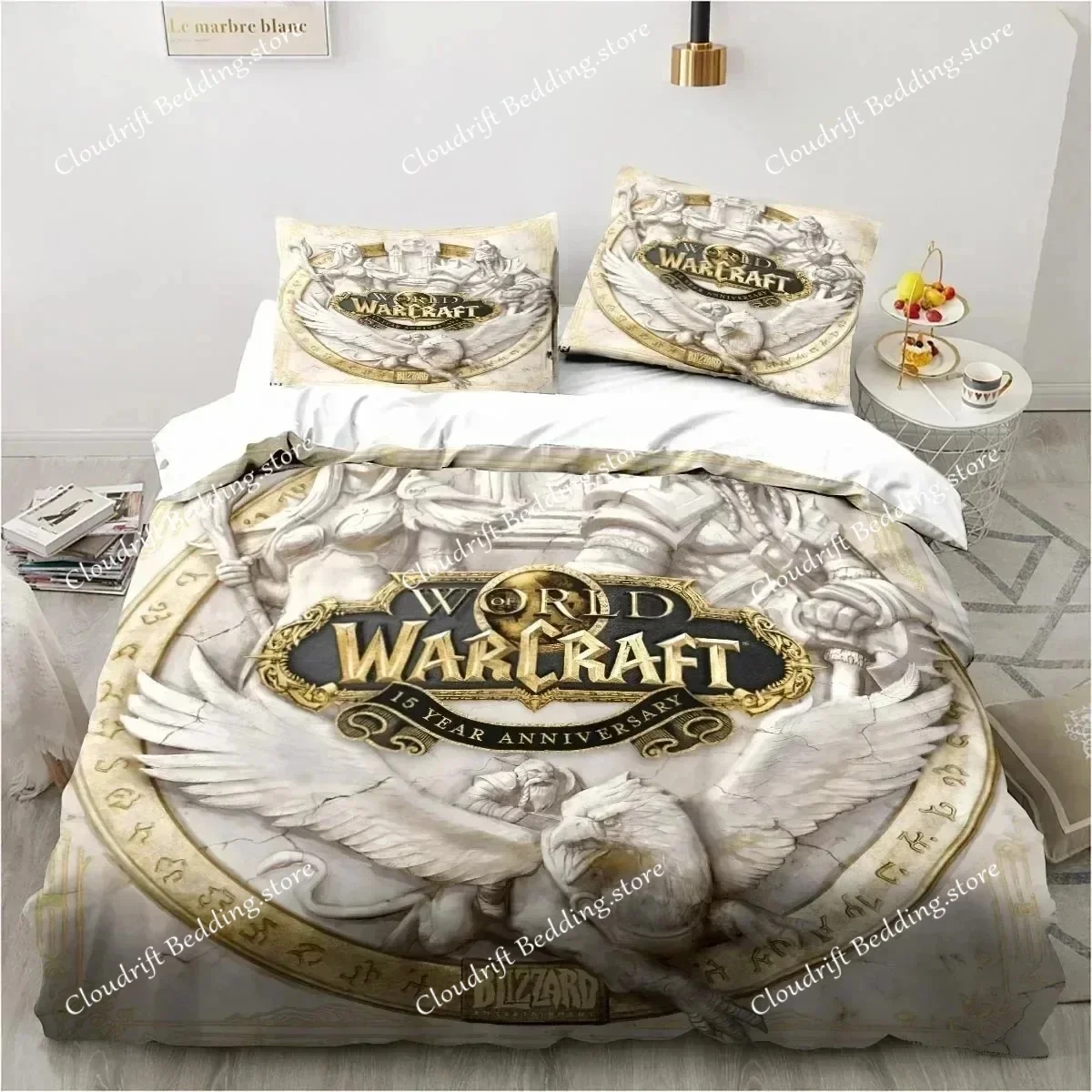 

3D Print Game World Warcraft Bedding Set Duvet Cover Bed Set Quilt Cover Pillowcase Comforter King Queen Size Boys Adult