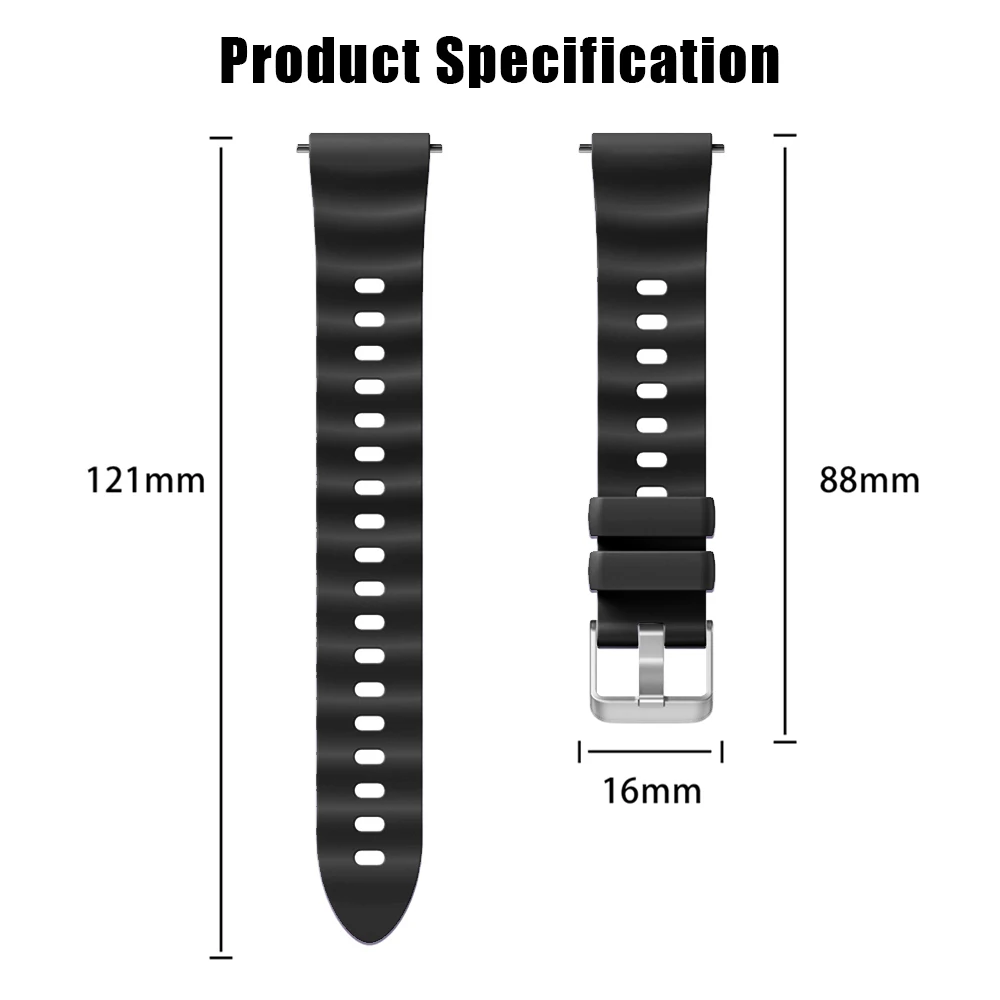 Bracelets de montre en Silicone 18mm pour montre HUAWEI GT6/GT5/GT4 41mm/GT5 Pro 42mm Bracelet pour Garmin Venu 3S/Forerunner 265S Bracelet de sport