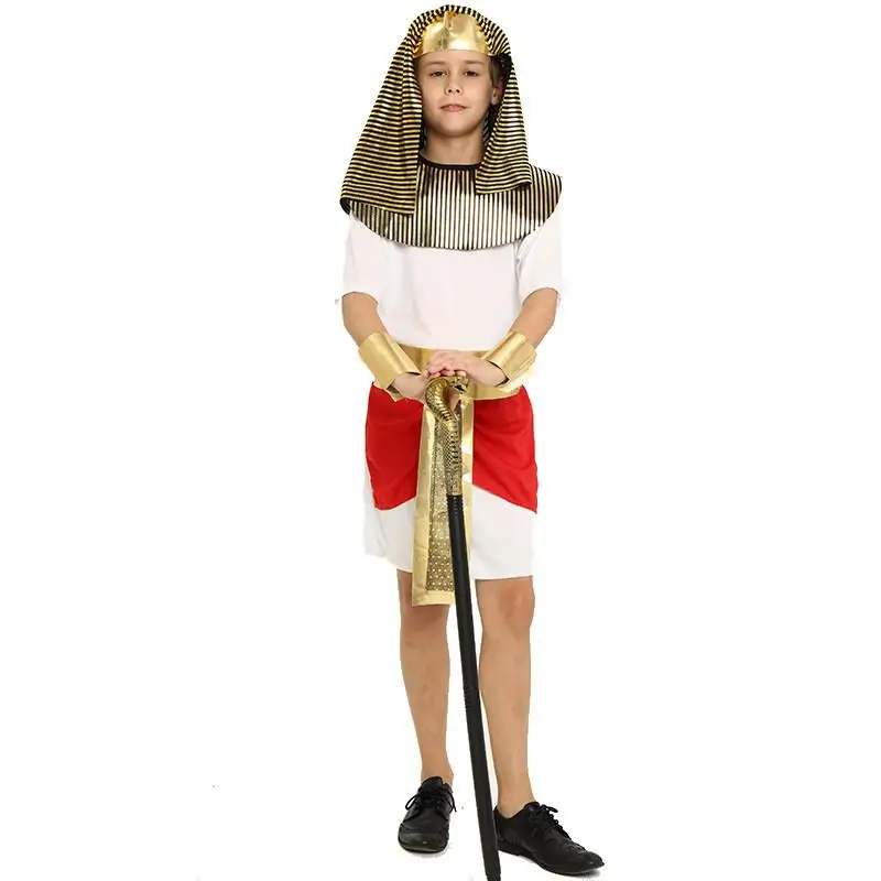 

Halloween Children's Day Stage Performance Infantile World Ethnic Costume Pharaoh Costume Clothes for Babies And Toddlers