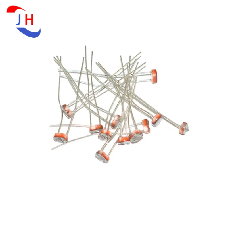 20PCS Photoactic Resistance GL5506 GL5516 GL5528 GL5537 GL5539 GL5549 GL5616 Photoelectric Switch Detection Sensor 5MM