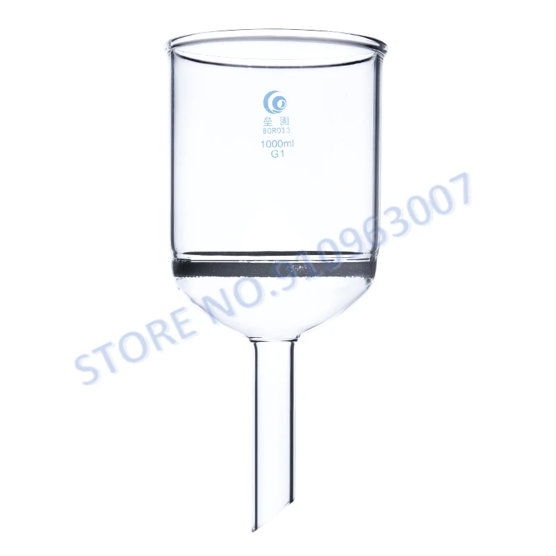 1PC 35ml to 1000ml Lab Buchner funnel G3 Coarse filter Sand Core Sintered Funnel for Lab Glassware (G1/G2/G4/G5 replaceable)