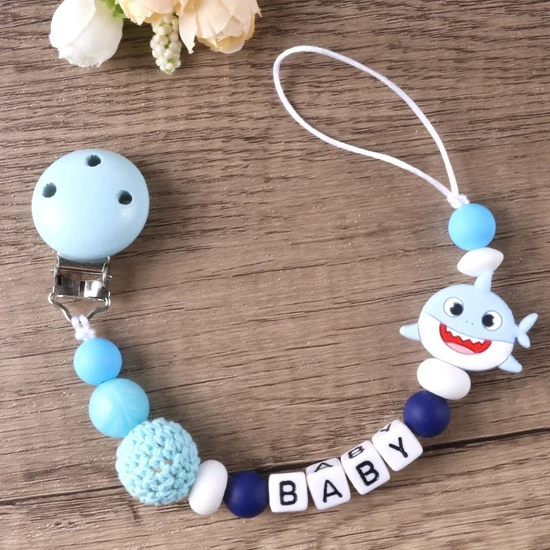 Baby Cartoon Animal Pacifier Chain Clips Nipple Holder Chain For Nursing Chewing Toys Shower Gifts