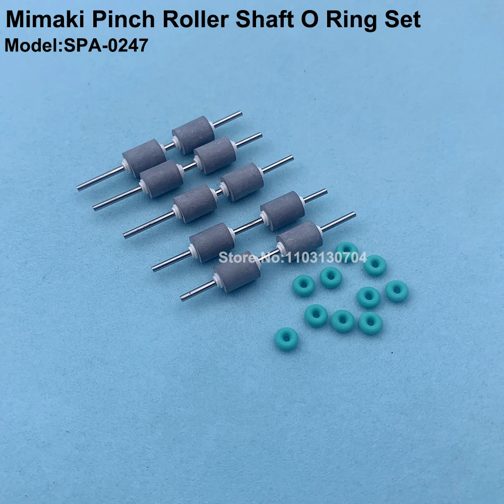 5Sets Mimaki Paper Pressure Pinch Roller Shaft O-ring Set SPA-0247 Rubber Wheel Assy for Mimaki JV300 JV150 JV33 JV34 JV22 JV4