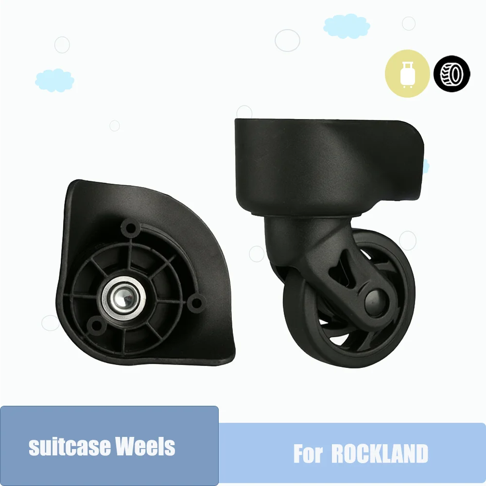 Universal Wear-resistant Luggage Trolley ROCKLAND W205 Wheel Repair Replacement Kit with Quiet Silent Bearing 360° Swivel