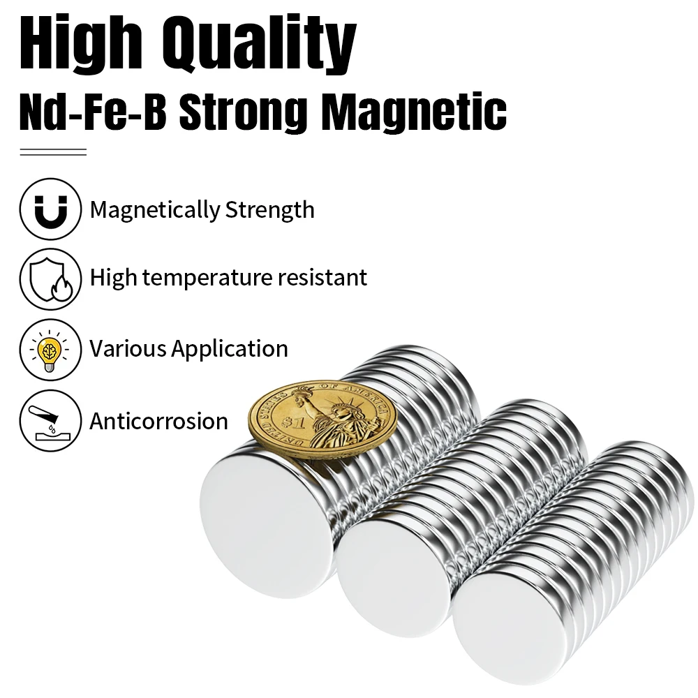 Super Strong Magnet 3x3/5x3/6x3/7x3/8x3/10x3/12x3/15x3/20x3mm N35 Round Magnetic NdFeB Neodymium magnet Powerful Disc imanes