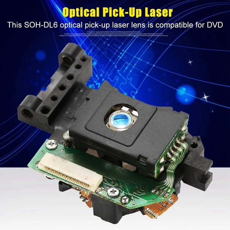 ABFT-5X DVD الليزر عدسة سطح السفينة SOH-DL6 رئيس واحد محرك القرص الليزر البصرية رئيس استبدال إصلاح جزء