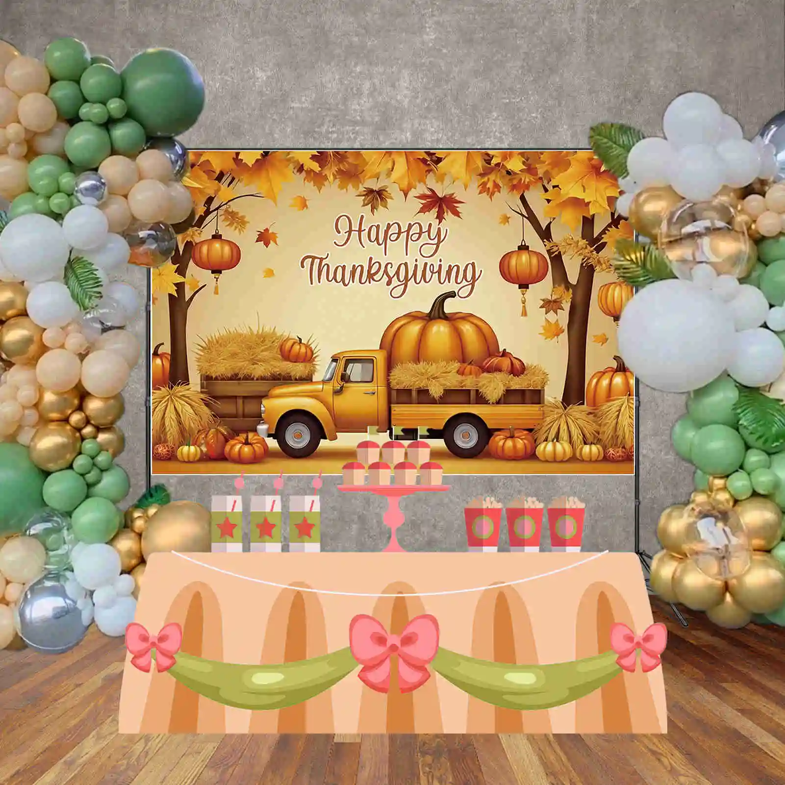 MOON.QG-خلفية التصوير الفوتوغرافي للأطفال ، الشكر ، مزرعة الخريف ، اليقطين ، خلفية فوتوزون ، استوديو الصور ، مستلزمات عيد الشكر ،