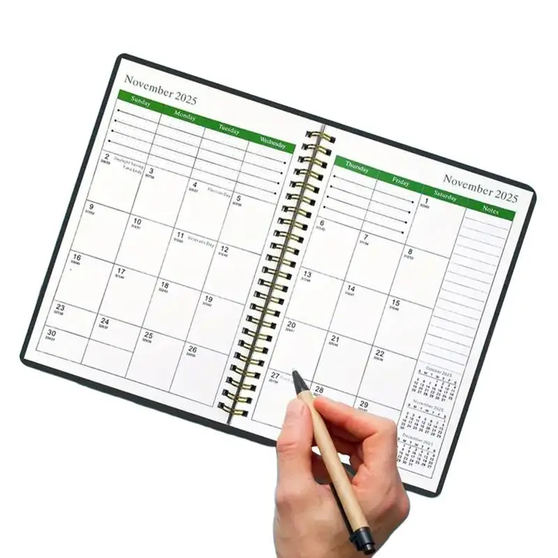 

Planner 2025-2027 3 Year Planner Notebook Agenda Datebook For School College Business Home Office Work Daily Organization