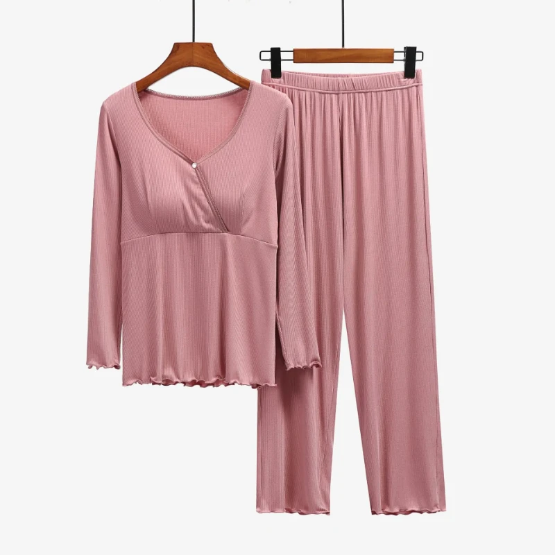 

2024 Pregnancy Breast Feeding Pajamas Suits Maternity Nursing Sleepwear Breastfeeding Nightwear for Pregnant Women Clothes