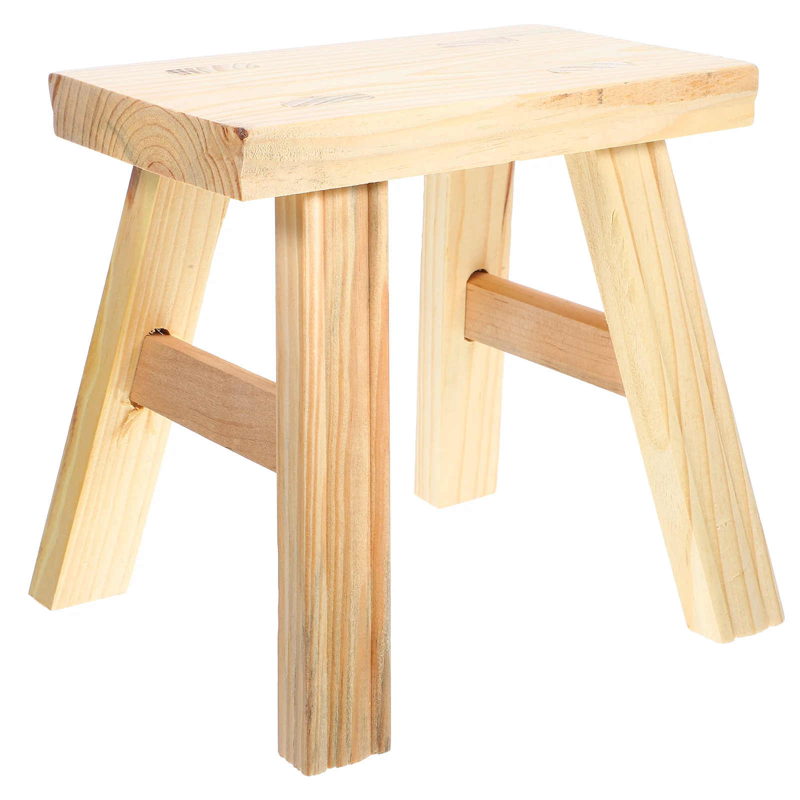 The Bench Wooden Foot Stool Stools Footrest Potted Plant Step for Adults Kids Stepping Toddler