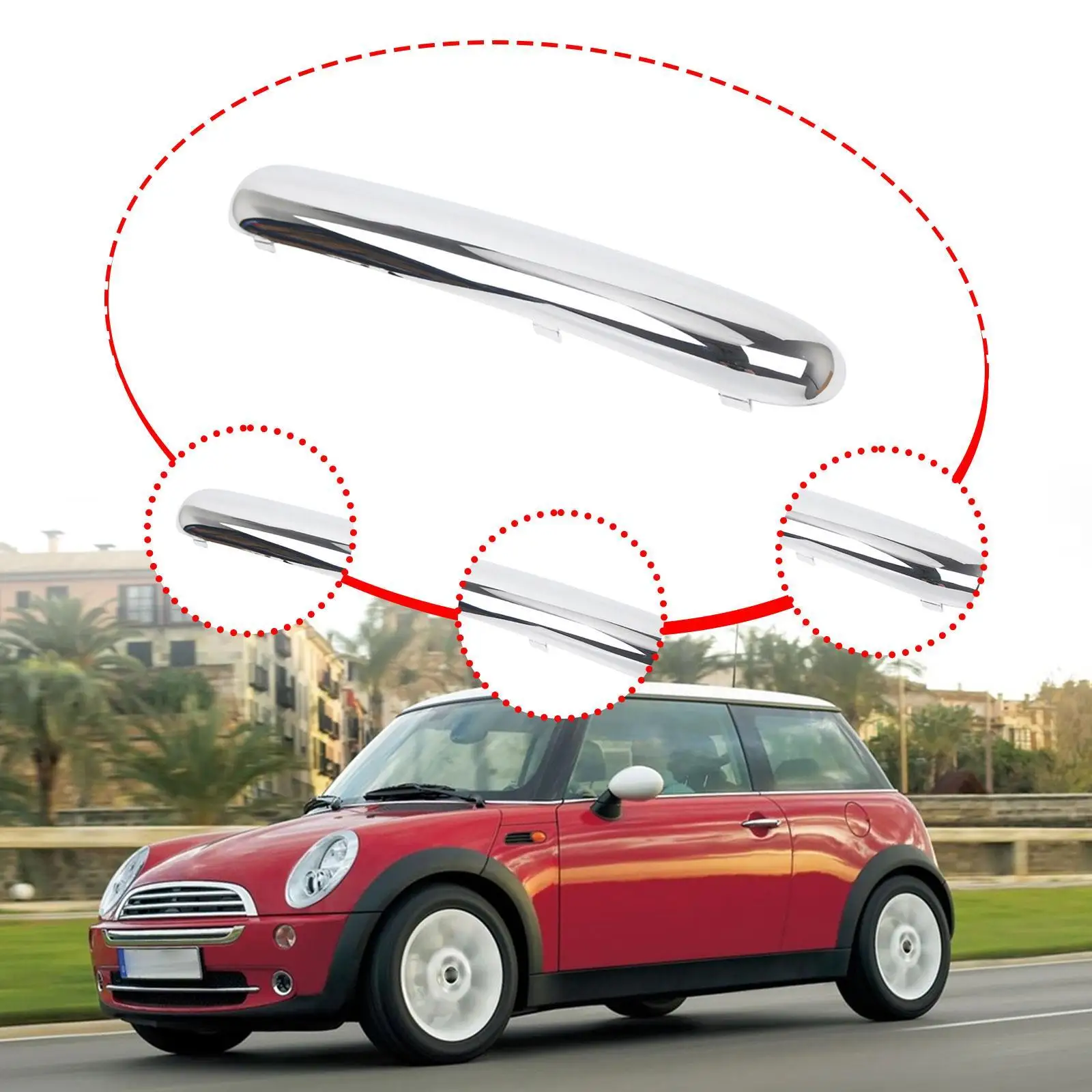 

Bumper Trim Modification Modern Auto Supplies Spare Part Repairing 51116800143 Replace Part for Left for Mini Copper Cabrio