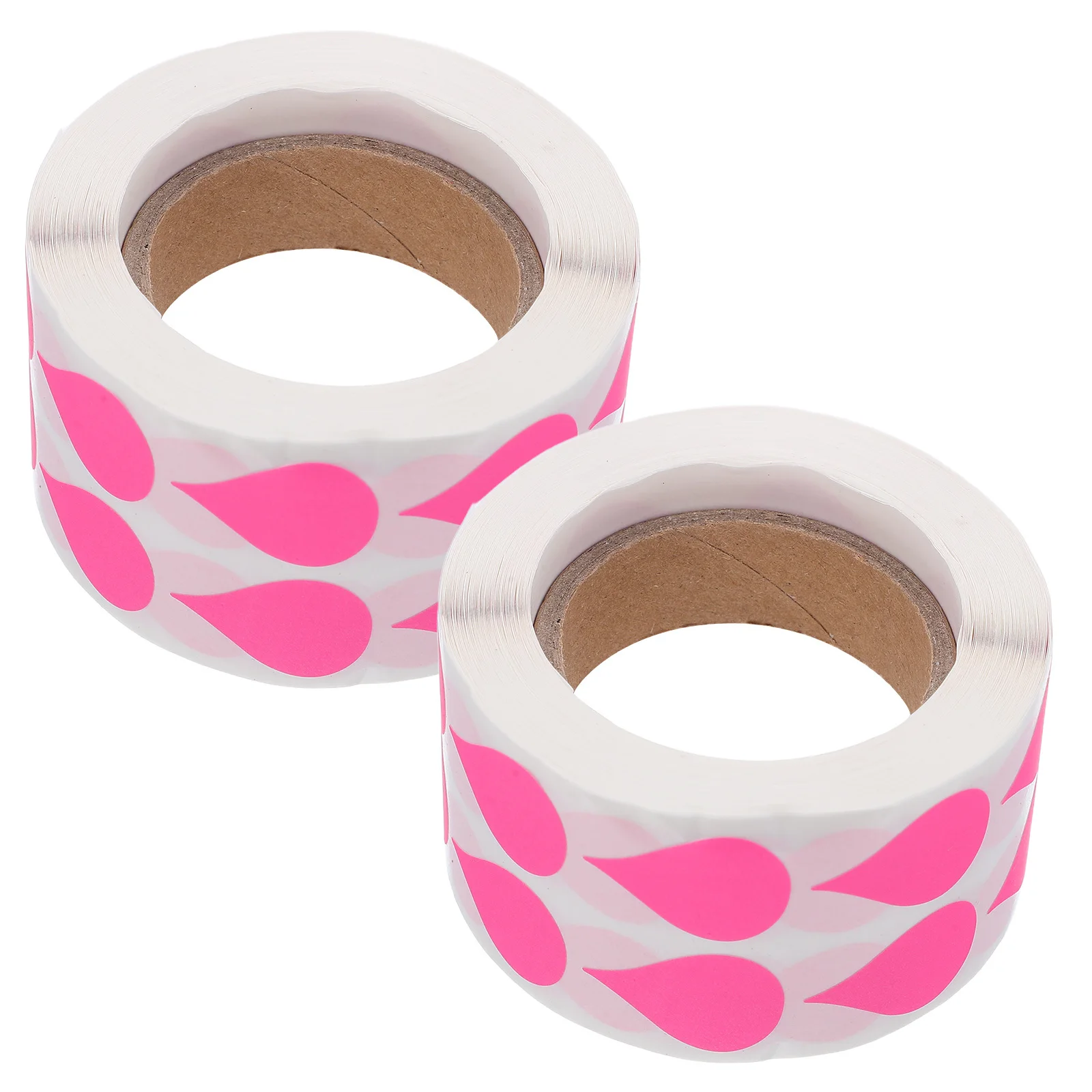 Fluorescent Teardrop Stickers Adhesive Labels Blank Writable Surface for Kitchen Food Storage Jars Containers Classroom Library