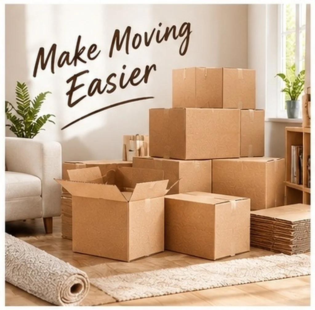 10 Pcs Corrugated Packaging Boxes Moving Carton Shipping Cardboard Reusable Safe Packing Mailing Container