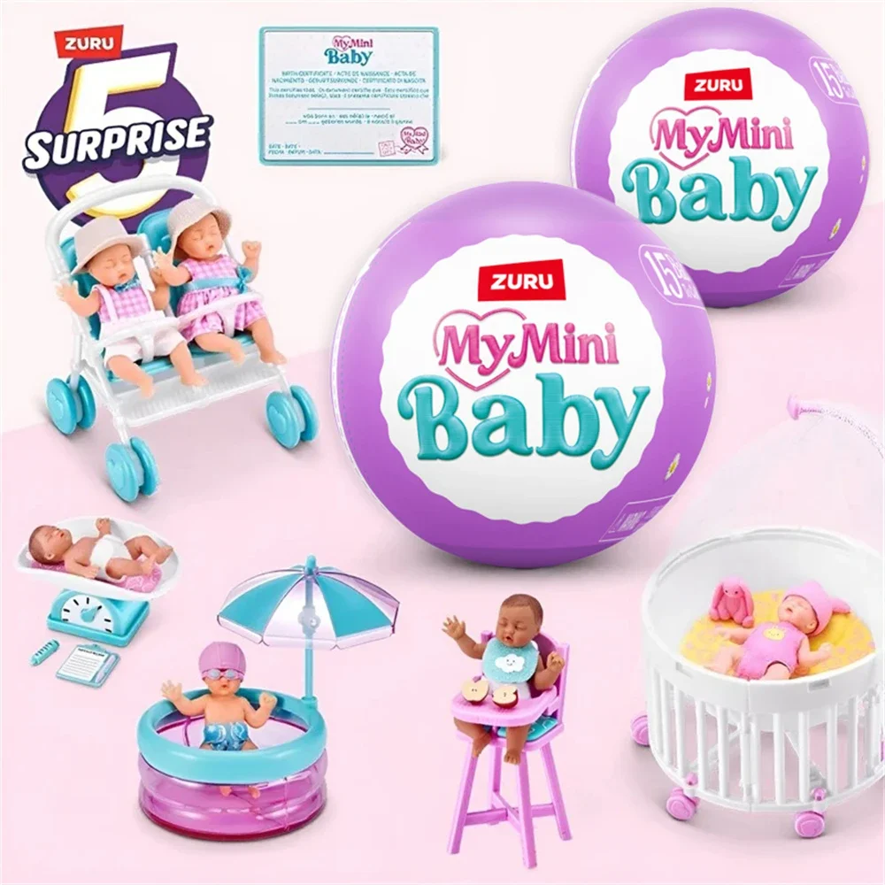 Zuru Surprise Doll Surprise Series2 My Mini Baby Collectible Mystery Capsule 5 Mystery Toys Collectibles Miniature Novelty Toys
