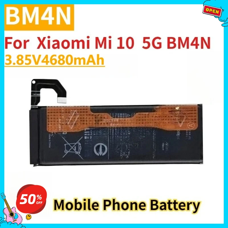 

New BM4N 3.85V 4680mAh Replacement Mobile Phone Battery For Xiaomi Mi 10 5G BM4N High Quality