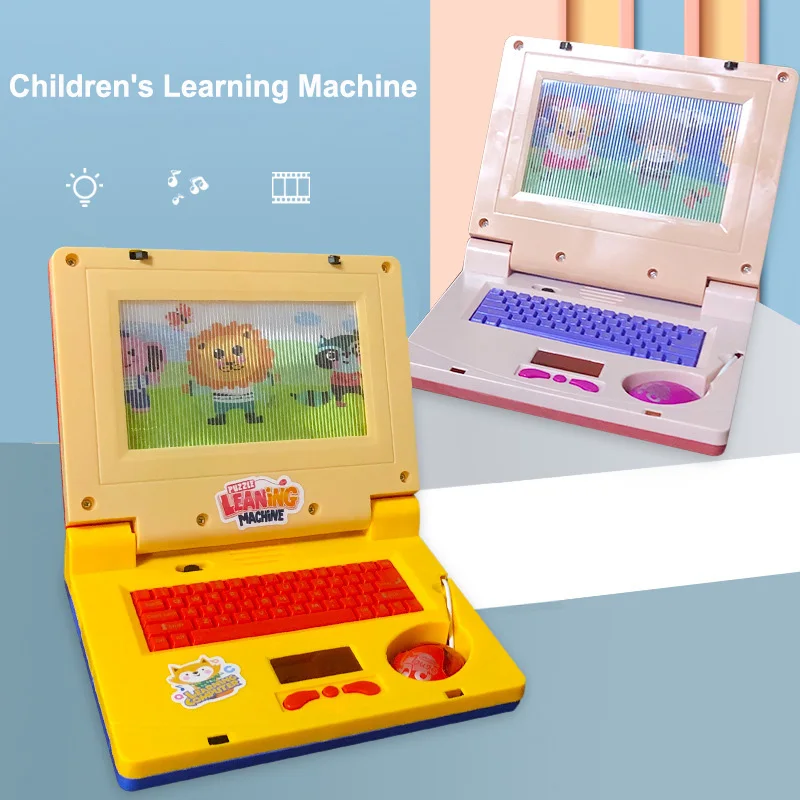 

New Children's Early Education Laptop Toy with Mouse, Music, Cartoon, Children's Educational Learning Machine Toy Gift