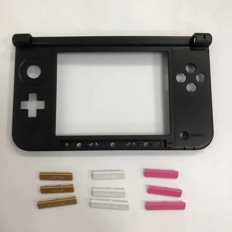 Sostituzione per 3DS XL/LL per 3dsxl/LL Custodia a conchiglia Telaio centrale in plastica Bianco/Nero Con/Non seleziona il set di pulsanti di avvio domestico