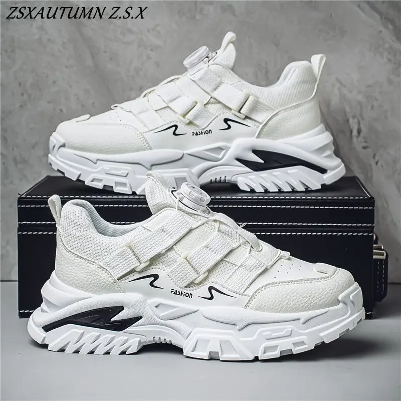 ربيع جديد 2025 الشباب طالب الرياضة أبي أحذية سميكة سوليد كسب الارتفاع أحذية كل مباراة الرجال أحذية أنيقة عادية