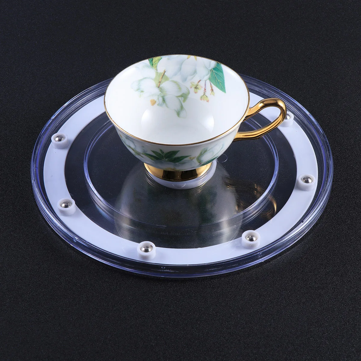 

9 Inches Acrylic Multi Functional Turntable Organizer For Kitchen Pantry Cabinet Storage Spice Jars Cosmetics Cabinet Turntable