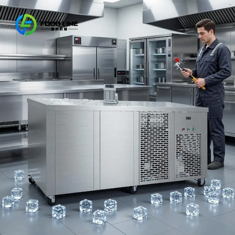 Customized Inverter Control Industrial Ice Block Making Machine for Global Fishery and Food Cooling Preservation