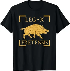 Legio X Fretensis Boar Emblem Roman Legion T-Shirt Short Sleeve Casual 100% Cotton T Shirt