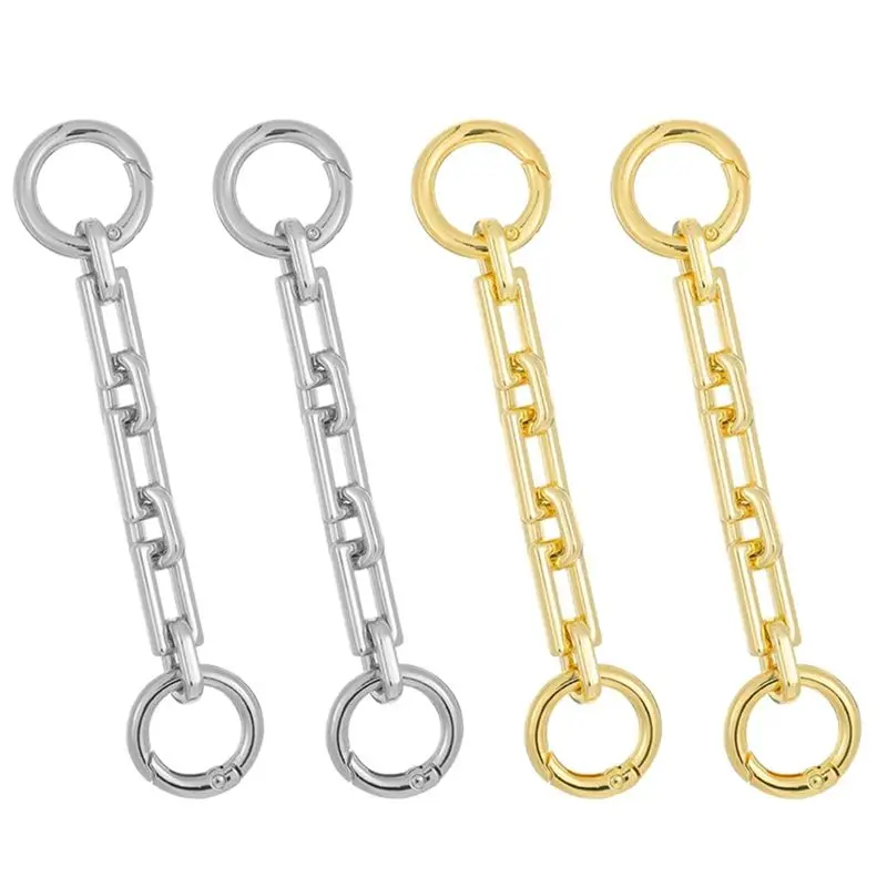 ABMS-4.5 Inch Bag Chain Straps Purse Strap Extender,4 Pcs Charms Short Chains For Handbags