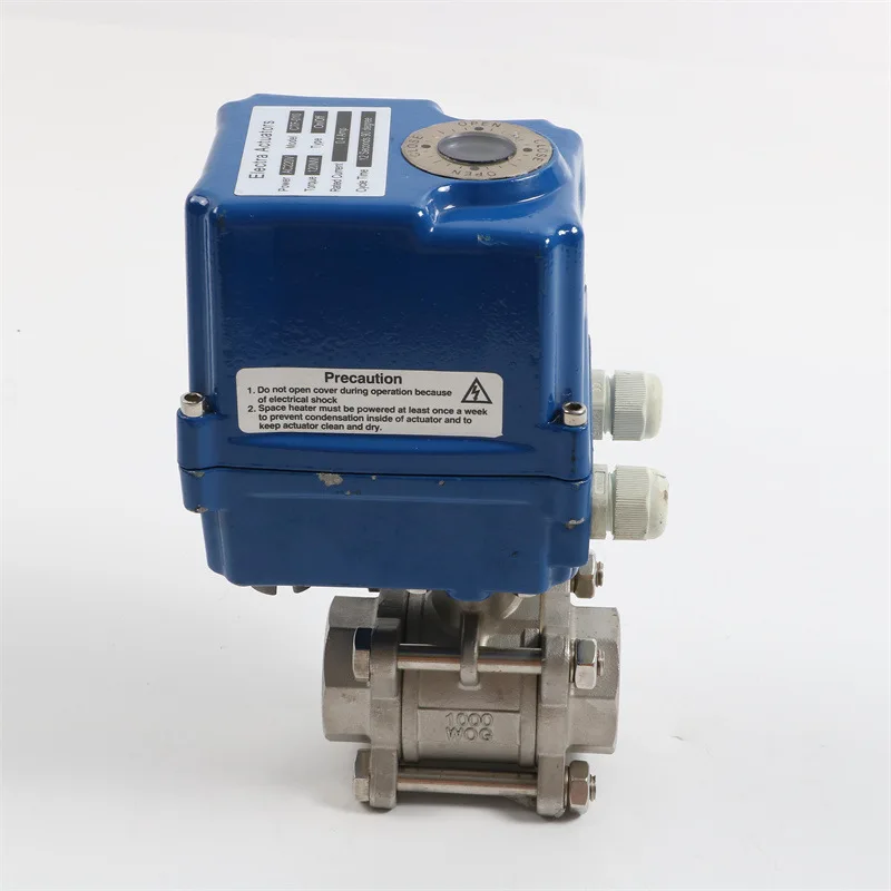 CTF010 series die-cast alloy aluminum 100NM actuator switch type electric valve