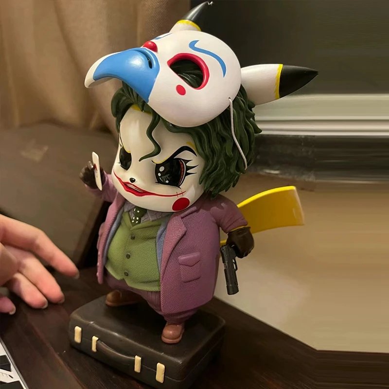 أعجوبة أنيمي تيار مستمر 12 سنتيمتر Q الطبعة مهرج بيتشو دمية الشكل حالة سطح المكتب الديكور نموذج جمع عيد الميلاد مفاجأة هدية #5