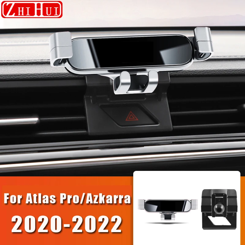 Car Styling Mobile Phone Holder For Geely Atlas Pro 2020 2021 Azkarra 2022 Air Vent Mount Gravity Bracket Stand Auto Accessories