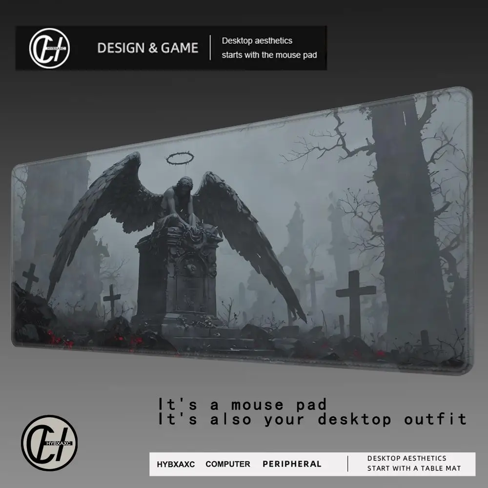 

XXL Dark Gothic Gaming Mouse Pad Ribs Large Mouse Mat Desk Mat Office Keyboard Mouse Pads Deskmat Mause Mousepad HYBXAXC