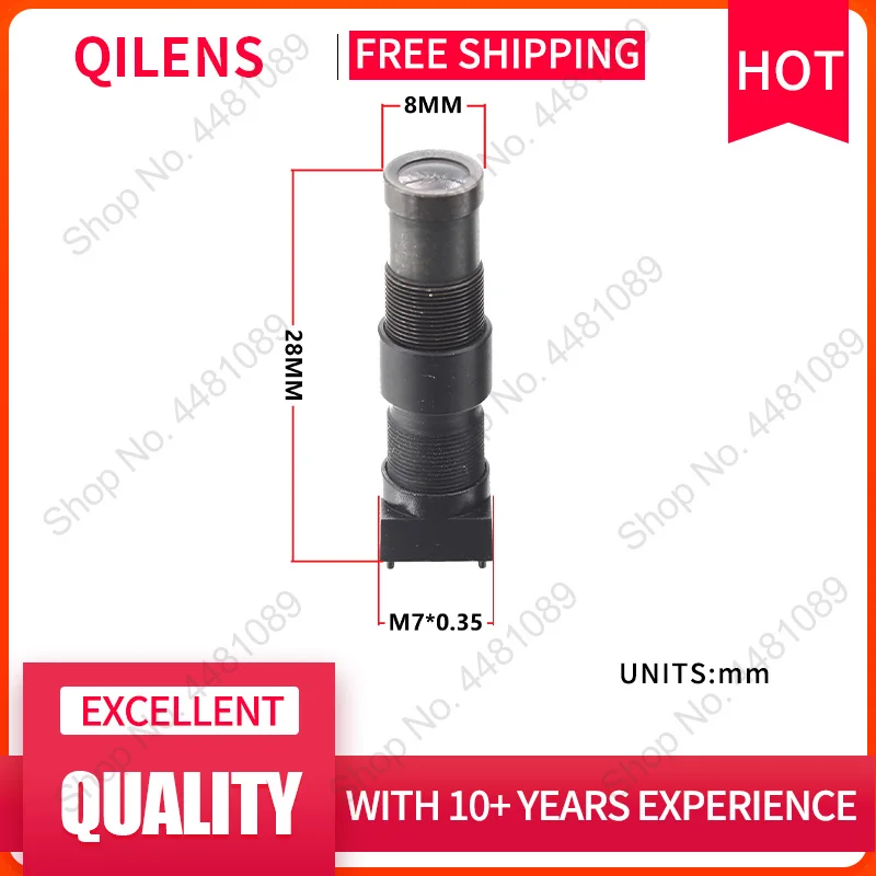 QILENS CCTV Lens M7 25mm  for Security 720P 1080P HD Mini Camera Pin hole Lens