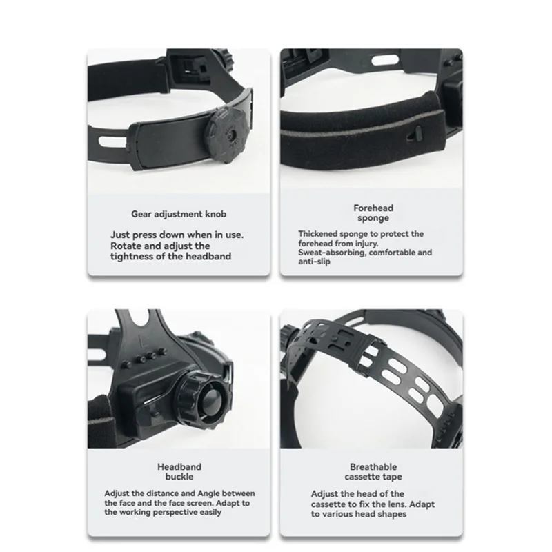 

BYBS-Auto Darkening Welding Mask Adjustable Welder Face Cap For MMA MIG TIG Plasma Cutting Welder Mask