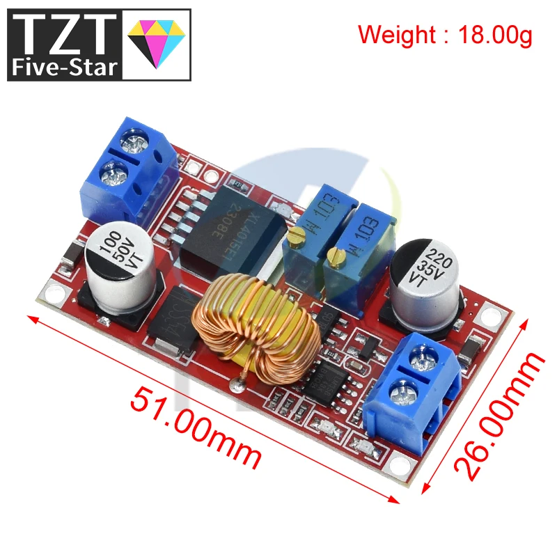 5A DC to DC CC CV Lithium Battery Step down Charging Board Led Power Converter Lithium Charger Step Down Module  XL4015 E1