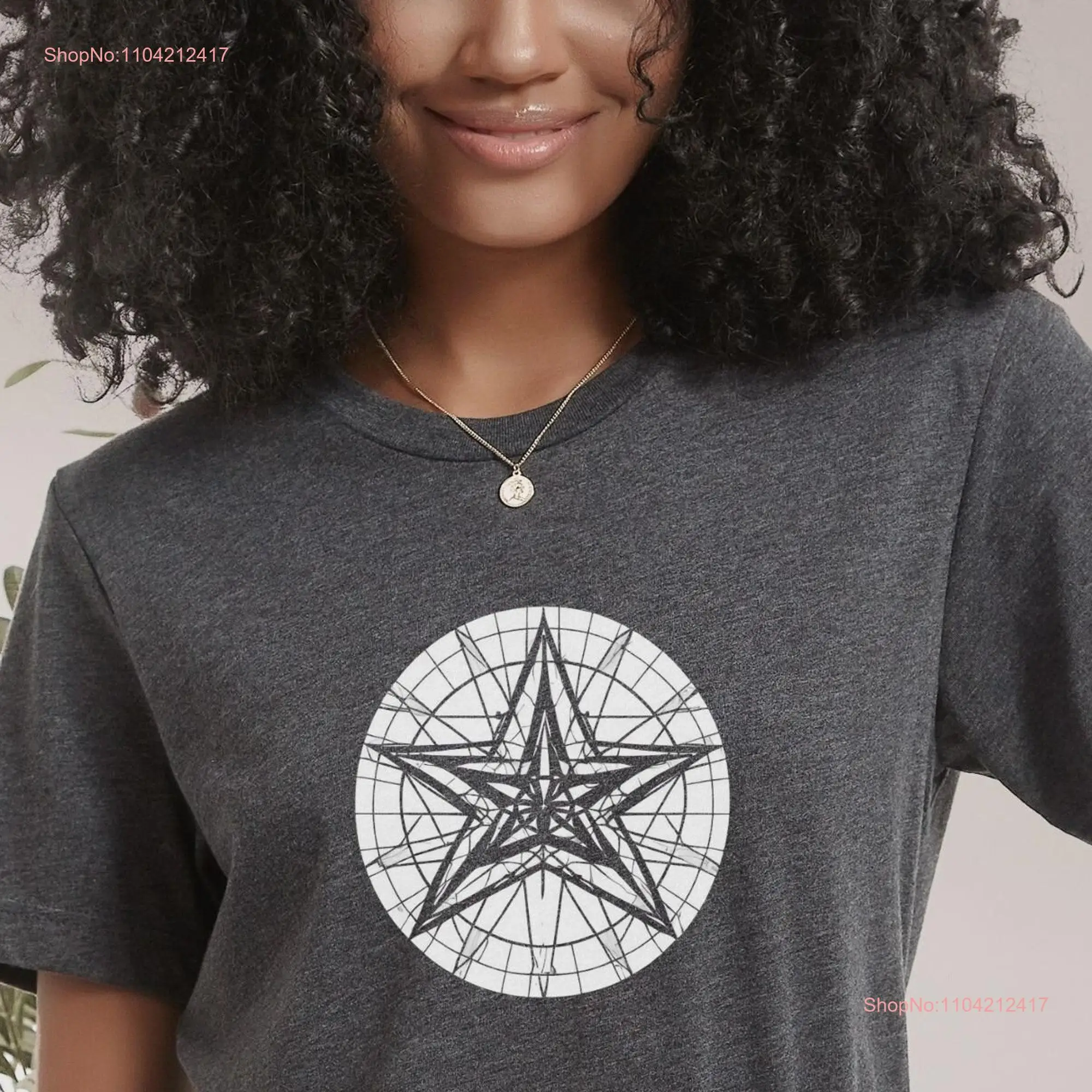 Sacred Star T Shirt Geometry Merkaba Metaphysical Shaman Yoga Meditation long or short sleeves