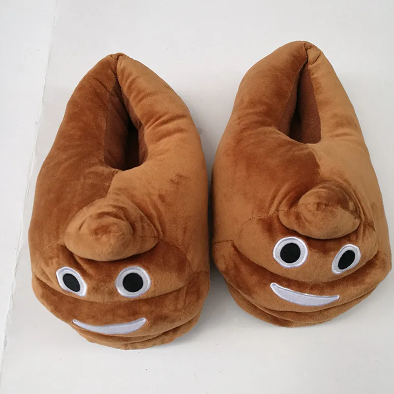 Whoholl Cute Funny Winter Shoes Women Slippers Unisex Brown Fashion Plush Female Indoors Slippers Home Warm Slippers Ladies