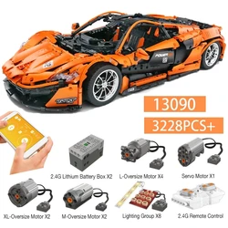 MOULD KING 13090s Technical Remote Control P1 Hyper Car Building Blocks Super Sport Racing Car Bricks Toys For Kids Boys Gifts