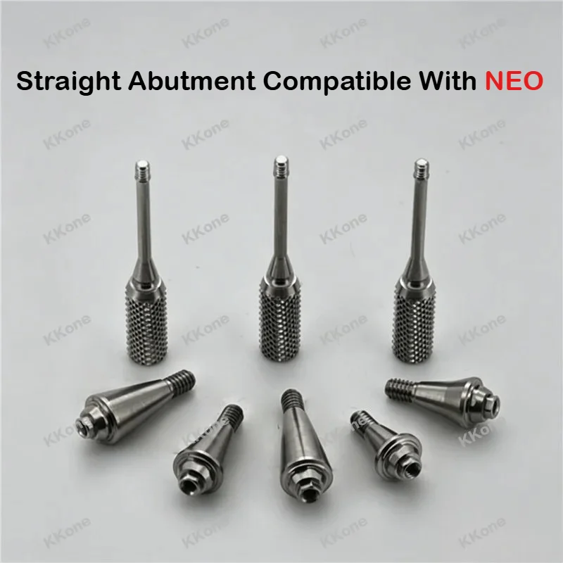 10Pcs  Straight Abutment Compatible With Neo Biotech  Dental Implant System Laboratory Restoration Accessories