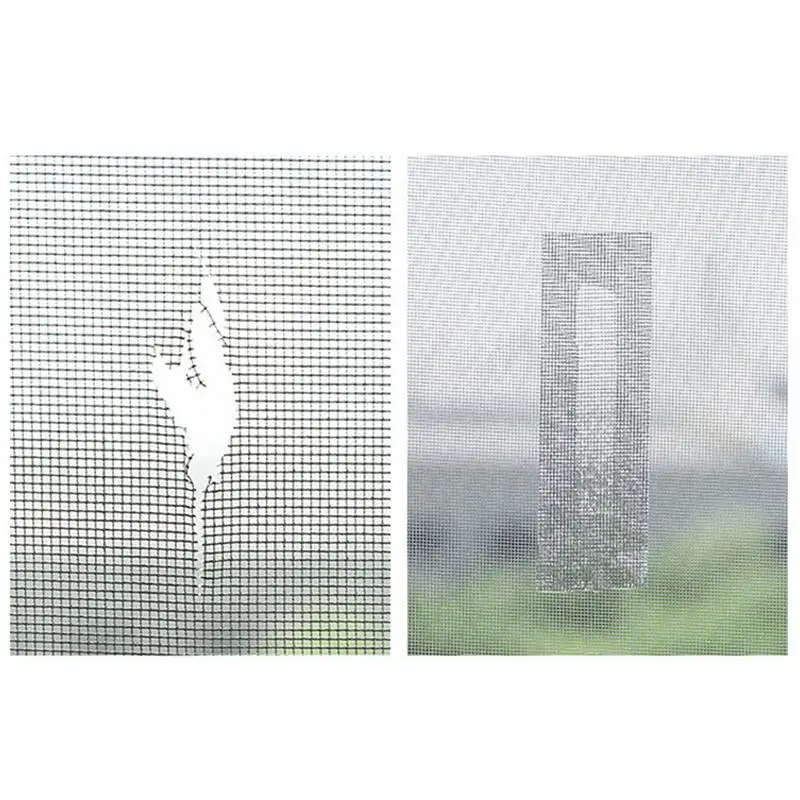 Window Screen Repair Tape Self 5*200cm Adhesive Mesh Tape Net Door Fix Patch Anti Insect Mosquito Mesh Broken Strong Repairing