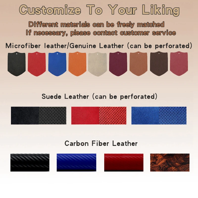 Custom Suede Carbon Fiber Car Steering Wheel Braid Cover 100% Fit For Cadillac CTS 2014-2016 ATS 2013-2015 Car Accessories - Image 5