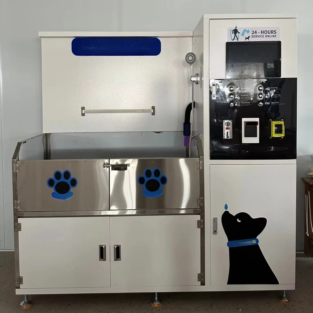 24H Self Service Stainless Steel Pet Wash & Dry Machine, Easy Operation Smart Control Panel for Dog and C at Grooming