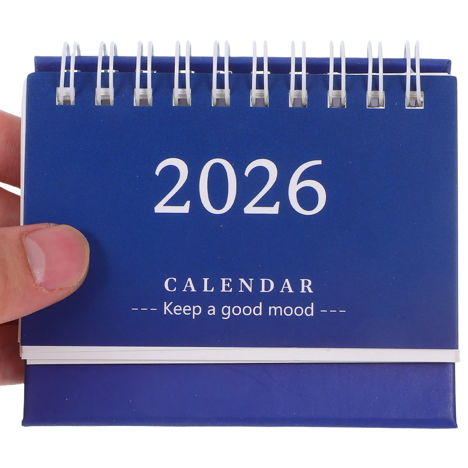 

Настольный календарь Mini 2026: плотная бумага, откидной механизм, для дома и офиса, минималистичный дизайн, ежегодный органайзер