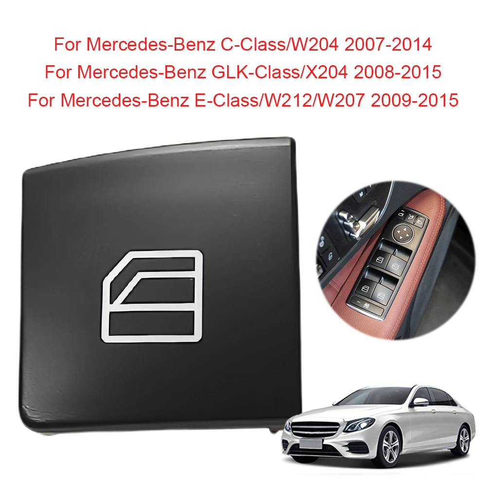 1Pcs Car Power Window Switch Button Cover Cap for Mercedes Benz A B C E GLA GLK Class W204 X204 W212 W207 Interior Accessories