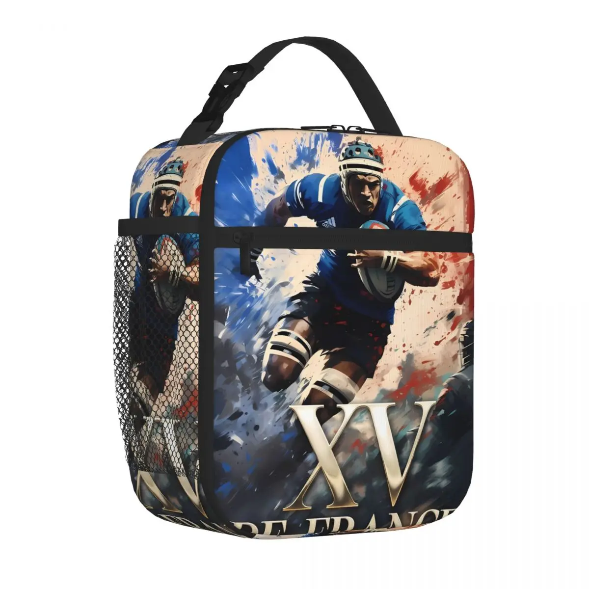 Bestselling Xv Of France Rugby Oval Neutral Tone Bento Bag Preschool Lunch Camping Lunch Bag