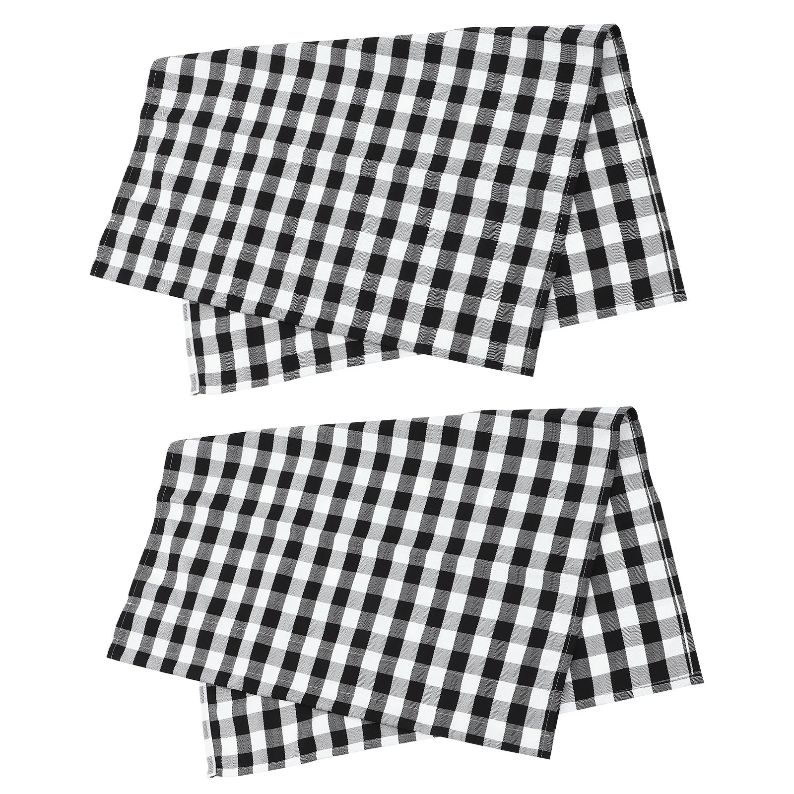 

2Pcs Black White Check Buffalo Plaid Window Valance Kitchen Short Curtain Decorative Kitchen Window Valance Living Room Curtain