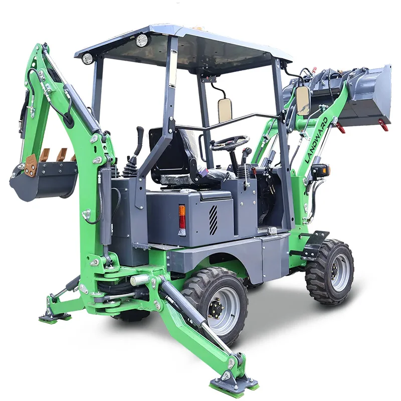 Sıcak Satış Küçük Kazıcı Yükleyici Tarım 4 × 4 Tekerlekli Yükleyici Yeni Enerji CE Elektrikli Kazıcı Yükleyici Fabrika Fiyatı Özelleştirilmiş Satış