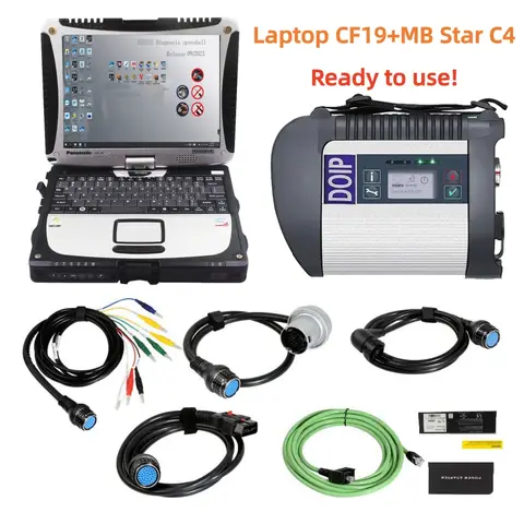 Best DOIP MB Star C4 with CF19 software SSD V2023.09 SD C4 add Free Monaco DTS MB Car/Truck Diagnostic tool MB automotive tools