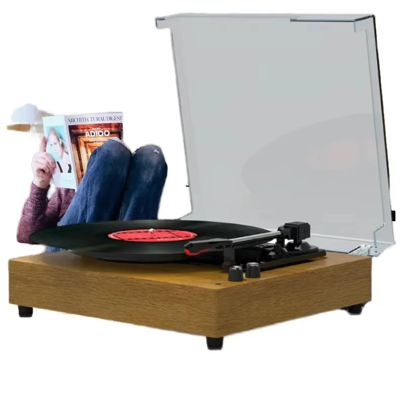 

Gramophone Player with Bluetooth and USB Support for Vinyl Playback and Recording Mini Audio Accessory