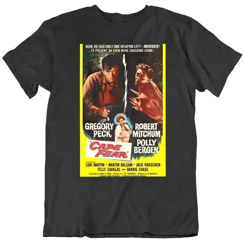 Cape Fear 1962 Horror Movie Fan Poster Black T Shirt