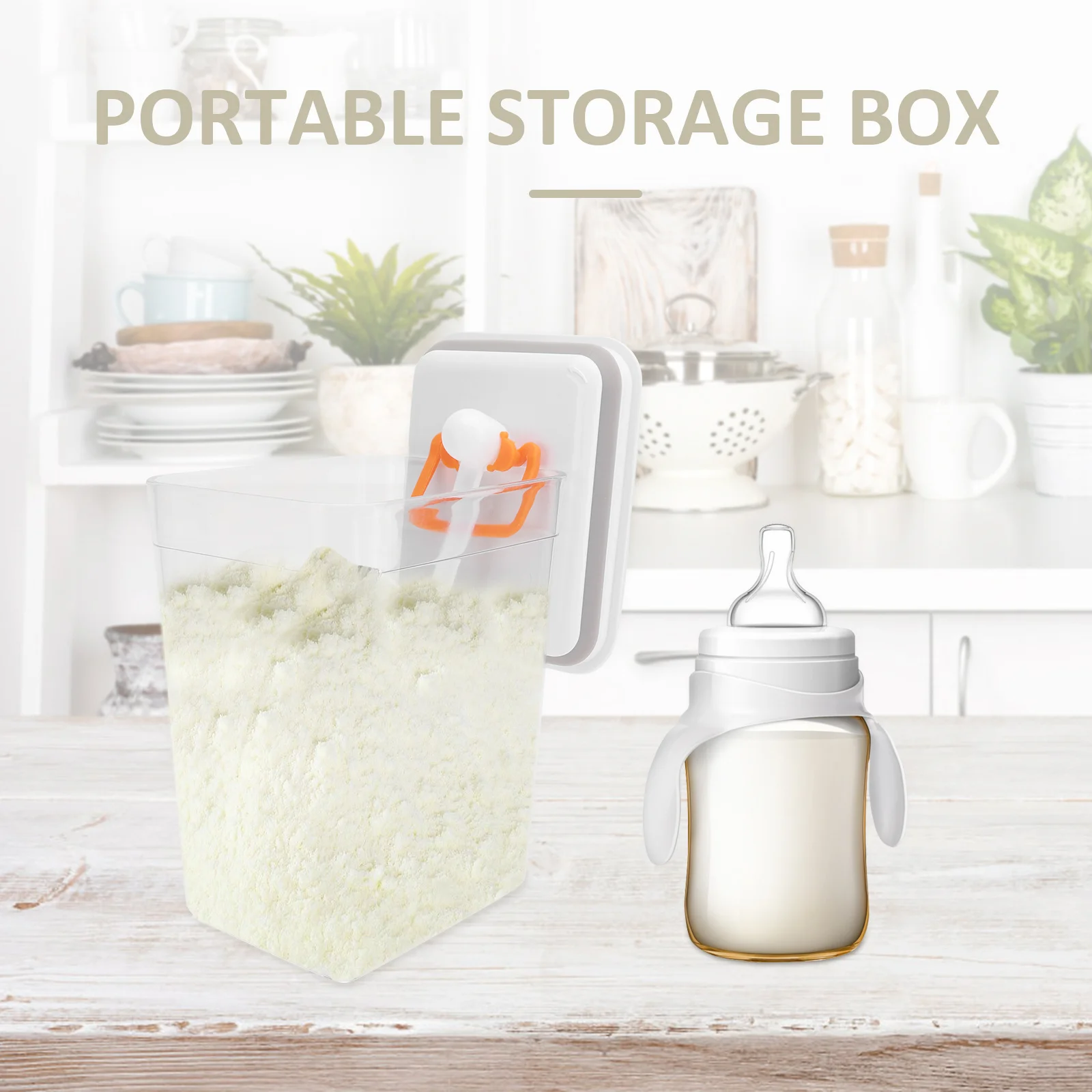 

1Pcs Milk Powder Box Baby Food Storage Jar Airtight Sealing Large Capacity Portable Infant Snack Container Milk Powder Box