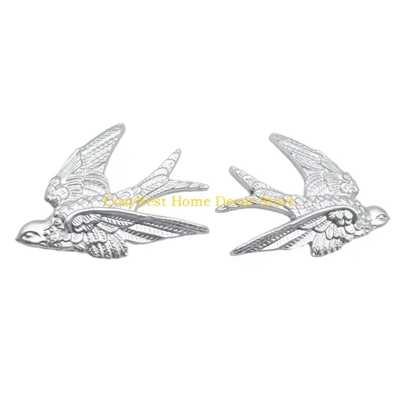 92MF Curtain Holdback Pair, Decorative Swallow-Form Plastic Holders for Gathering Drapes Along Each Side of a Window